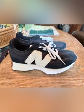 New Balance Black and White Athletic Sneakers